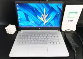 Laptop HP 14s Ram 8gb ssd keyboard backlight peforma normal harga affo