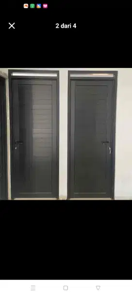 Jual kusen pintu satu dan pintu dua dari bahan aluminium dan kayu
