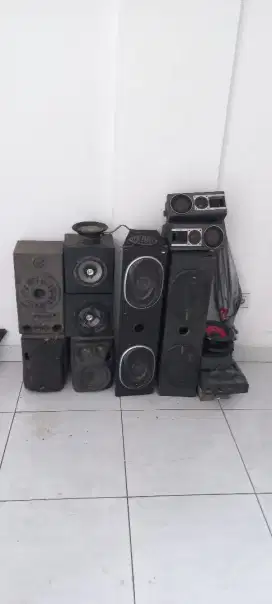 Dijual borongan speaker mbl berikut box,satuan,tempat dvd