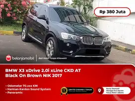 [ PANORAMIC ] BMW X3 X 3 xDrive 2.0i xLine CKD AT Black 2017/2018