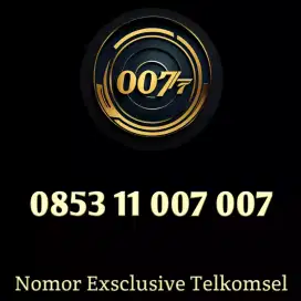 Nomor cantik exsclusive James Bond 007 spesial Telkomsel berkualitas