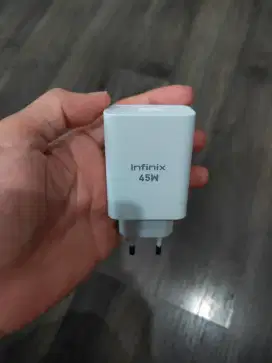 Charger infinix 45 watt original copotan mulus bersih no minus