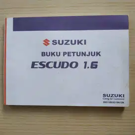 Buku Petunjuk / Buku Pedoman Suzuki Escudo 1,6