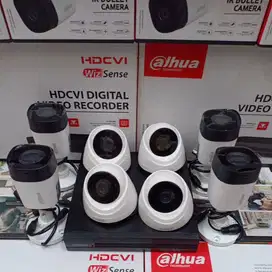 CCTV DAHUA 4 CAMERA BERIKUT PEMASANGAN