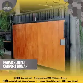 PAGAR ATAU PINTU CARPORT RUMAH MODEL SLIDING DAN ATAU SWING