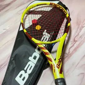 RAKET TENIS BABOLAT PREMIUM CARBON IMPORT SIAP SMASH TAS + GRIP