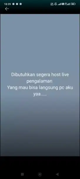 Lowongan loker host live