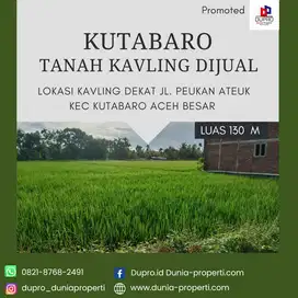 Tanah Kavling Murah View Cantik dan Asri dekat  Peukan Ateuk Kutabaro