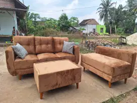 Sofa L putus bantal full dacron