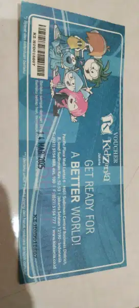 Jual tiket voucher masuk Kidzania