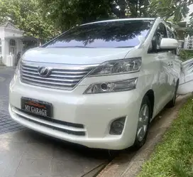 Vellfire X 2011 CBU Putih km 80rb Original a/n Pribadi kondisi Terawat