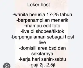 loker sebagai host