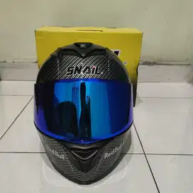 Helm Snail FFS2 Carbon Visor Iridium Blue