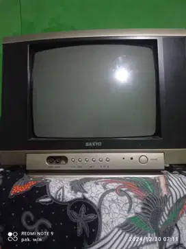 Di jual Tv tabung merk SANYO 14inch, kondisi bekas