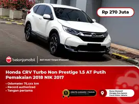 Honda CRV CR-V CR V Turbo Non Prestige 1.5 AT Putih 2017/2018