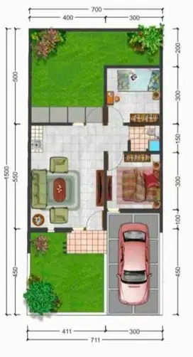 Rumah di jalan utama Luas 106 m² di Harapan Mulya Tarumaja Bekasi