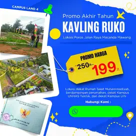 Kavling Ruko dekat 3 Kampus