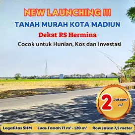 Spesial Tahun Baru Dijual Tanah Murah Dekat RS Hermina Madiun 2jt-an