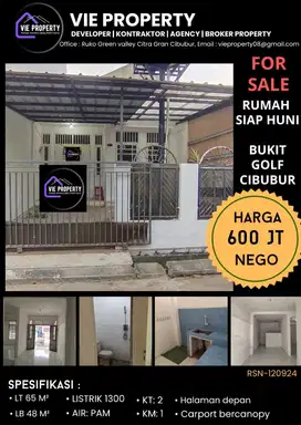 BU JUAL CEPAT NEGO SAMPAI DEAL BUKIT GOLF CIBUBUR