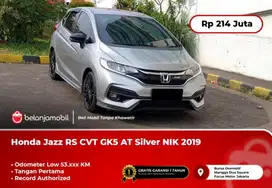 [LOW KM] Honda Jazz RS CVT GK5 AT Silver 2019/2020