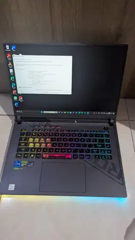 Dijual cepat Asus ROG Strix G614JU kondisi mulus harga murah