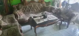 Jual 1 set BU bangku + meja tamu
