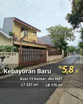 Kebayoran Baru lokasi dekat stasiun MRT dan Panglima Polim Raya