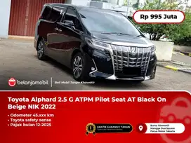 [ TSS ] Toyota Alphard 2.5 G Pilot Seat AT Black On Beige 2022/2023