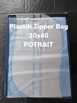 Plastik Zipper Bag Putih Doff double side | Tebal, elegan dan premium