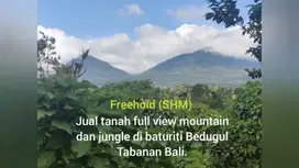 tanah full view jungle, sunset dan gunung di Bedugul