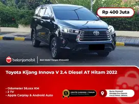 [2 TV] Toyota Kijang Innova V 2.4 Diesel AT Hitam 2022/2023