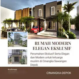 Dijual Rumah Eksklusif di Cinangka Depok Dekat Tol Pamulang KPRS SHM