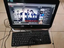 PC aio all in one layar 20in core i3 -2120/RAM 4 HDD 500 siap kerja