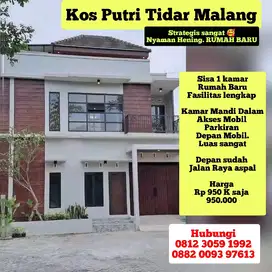 SEWA KOS PUTRI RUMAH BARU MALANG