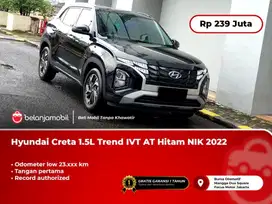 [ LOW KM ] Hyundai Creta 1.5L Trend IVT AT Hitam 2022/2023