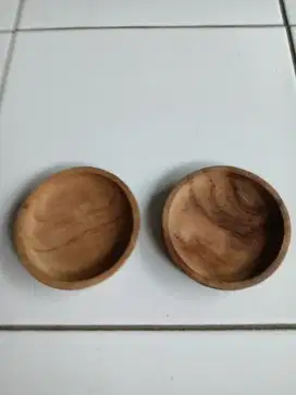 Tatakan gelas dari kayu Jati