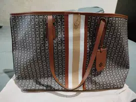 Tas branded original Tor*Burc* coklat tote bag