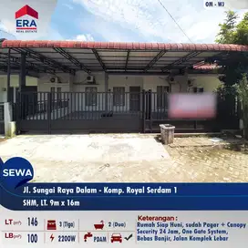 Disewakan rumah Jl. Sui Raya Dalam Komp. Royal Serdam