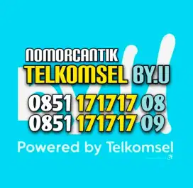 (bisa COD) Nomor Cantik Kartu TELKOMSEL by.U byU 171717 #08 09