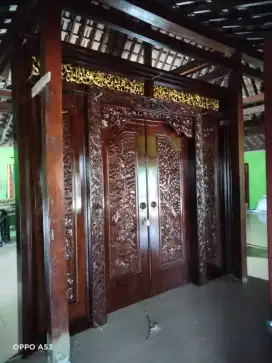 Pintu gebyok minimalis pintu yang lagi ngetren lebar 3 tinggi 270