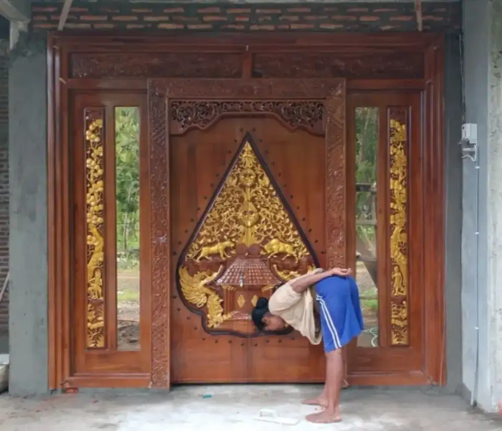 Pintu gebyok minimalis pintu yang lagi ngetren lebar 3 tinggi 270