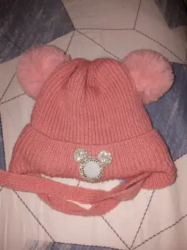 Topi rajut anak perempuan