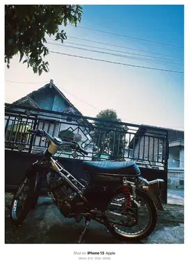 Sepeda motor citul suzuki satria modif rangka