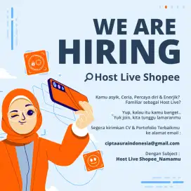 Lowongan Host Live Shopee