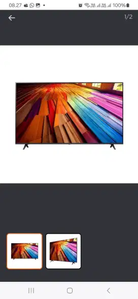 Lg 85 inci led 4k smart tv 85ut8050psb