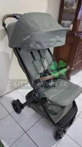 Nuna Trvl Stroller Green Preloved, Bonus Rain Coat Baru