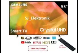 Android samsung 55AU8000,type tertinggi,lyr crystal,4k uhd,blututh