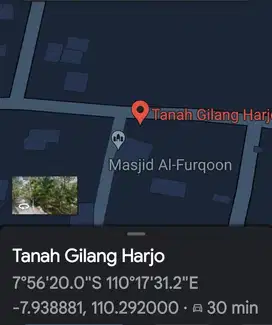 Tanaah 120m2 di depok gilangharjo