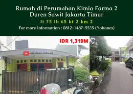 Jual Cepat Rumah di Perumahan Kimia Farma 2 Duren Sawit