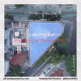 DIJUAL TANAH KOMERSIAL 1000 m2 30x47 JL WAHID HASYIM MENTENG JAKPUS